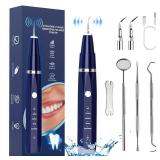 Plaque/Tartar Remover for Teeth, Dental Calculus Remover Teeth Cleaning Kit with LED Light & 5 Adjustable Modes - Retail: $38