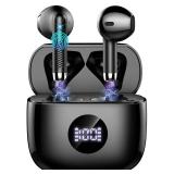 Wireless Earbuds, Bluetooth 5.4 Ear Buds LED Power Display Headphones Bass Stereo, Bluetooth Earbuds in-Ear Noise Cancelling Mic, 40H Playback Mini Case IP7 Waterproof Sports Earphones for Android iOS
