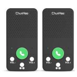 Wireless Intercom for Home, 500ft Range Full Duplex House Communication System, Easy 4-Button Operation for Seniors & Kids, Hands-Free Intercom for Business, No WiFi/Cell Needed (2-Pack) - Retail: $40