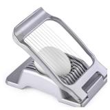 Egg Slicer for Hard Boiled Eggs, Stainless Steel Wire, Heavy Duty Aluminum Egg Cutter Dishwasher Safe for Egg Strawberry Soft Fruit