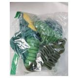 Drmstow Squeaky Dog Toys for Large Dogs, Cute Puppy Toys, Plush Stuffed Pet Dog Toys with Crinkle Paper, Interactive Tug of War Dog Toys to Keep Them Busy for Small Medium Big Dogs, Green - Retail: $1
