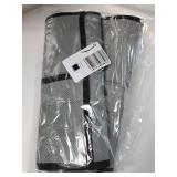 Over The Door Shoe Organizer 2 Pack,Mesh Pockets Hanging Shoe Rack Over The Door,Shoe Storage Closet with 4 Hooks,Washable and Breathable Fabric,Large Size 57.5Ã12.6inch(Grey)