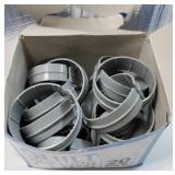 Impresa Sewing & Quilting Supplies Quilt Clips - 1 in Tall x 3 in Dia, 20-Pack, Gray Plastic - Machine Quilting Clips & Clamps - Large Plastic Quilt Rings & Frame Roll Clamps