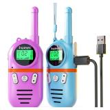 Walkie Talkies for Kids Rechargeable, Toys for Boys and Girls Ages 3-12, 2 Pack Long Range 2-Way Radios, Birthday Gifts, Christmas Stockings, Outdoor Play, Family Games, Hiking Camping Gear - Retail: 