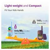 Walkie Talkies for Kids Rechargeable, Toys for Boys and Girls Ages 3-12, 2 Pack Long Range 2-Way Radios, Birthday Gifts, Christmas Stockings, Outdoor Play, Family Games, Hiking Camping Gear - Retail: 
