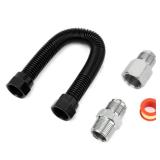 Stanbroil 3/4 x 12" Non-Whistle Flexible Flex Gas Line for Natural Gas or Liquid Propane Fire Pit and Fireplace - Retail: $24"