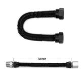 Stanbroil 3/4 x 12" Non-Whistle Flexible Flex Gas Line for Natural Gas or Liquid Propane Fire Pit and Fireplace - Retail: $24"