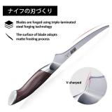 Fillet Knife 7 Inch, Super Sharp Boning Knife in High Carbon Stainless Steel, Professional Japanese Fish Knives for Meat Poultry Cutting - Retail: $50