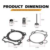 Cylinder Head Exhaust Intake Valve & Spring Gasket Kit for Yamaha YFZ450 2004-2009 WR450F YZ450F 2003-2006 - Retail: $35