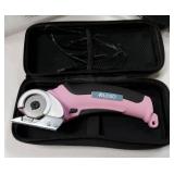 Cordless Electric Scissors, Cardboard Cutter with Safety Lock 4.2V Electric Mini Cutter Power Rotary Scissors for Leather Felt Rug Box with Storage Box - Retail: $30