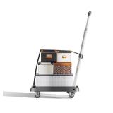 Hand Truck Portable Dolly Luggage Cart, Folding 4 Wheels Collapsible Duty Dolly with 2 Elastic Ropes, Car Seat Travel Cart Luggage Roller Cart for Airport, Moving, Shopping, Office Use, Black - Retail