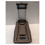 Hand Truck Portable Dolly Luggage Cart, Folding 4 Wheels Collapsible Duty Dolly with 2 Elastic Ropes, Car Seat Travel Cart Luggage Roller Cart for Airport, Moving, Shopping, Office Use, Black - Retail