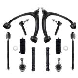 HAWK BROTHER 12pcs Suspension Kit Front Control Arm Ball Joint Sway Bar Tie Rod End Link Boots Replacement for Chevy Avalanche Silverado1500 Suburban 1500 Tahoe/Cadillac Escalade/GMC Sierra 1500 Yukon