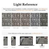 PureCozy Black Runner Rug 2x12 Vintage Area Carpet Hallway Long Indoor Kitchen Washable Living Room Low Pile Traditional Distressed Retro Accent Throw Rug Non Slip Laundry Bathroom Office Dining Room 