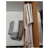 3-Piece Full Size Bed Rail for Toddlers - Adjustable Baby Bed Rail Guard, Kids Safety Bed Rail for Full Size Bed (74.8x74.8"x54"-Grey) - Retail: $140"