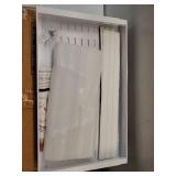 2 Pack Pull out Cabinet Organizer 21Deep With Raising Pad for Framed Cabinets, Expandable Slide out Drawers for Kitchen Cabinets with 4pcs Divider Racks, Roll out Shelves 12.1"-20.4" W White. One Has 