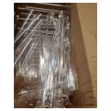10 Arm Acrylic Candelabra Centerpieces for Wedding Tables, Floor Clear Tall Candlesticks Holder with Removable Lampshade for Birthday Party Home Decoration, Fit 0.82 LED Candles(37.7Inches) - Retail: 