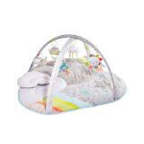 Skip Hop Tummy Time Mat, 3-in-1 Activity Baby Play Gym, Age 0-2y, Silver Lining Cloud, Grey - Retail: $61