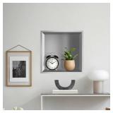 12 X 12" Shower Niche Insert Tile Ready, Niche for Shower Wall, Stainless Steel Recessed Shelf No Tile Needed for Bathroom Storage, Brushed Nickel - Retail: $59"