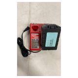 M18 18-Volt Lithium-Ion High Output Battery 6.0Ah with M12 and M18 12-Volt/18-Volt Lithium-Ion Multi-Voltage Battery Charger Retail: $290