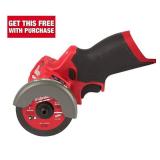 Milwaukee M12 Fuel 3" 12V Brushless Compact Grinder/Cut-Off Tool 2522-20 - Tool Only - Retail: $149