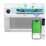Ktaxon Energy Star 12000 BTU Inverter Window Air Conditioner, Energy-Saving Window AC Unit with APP & Voice Control, Ultra Quiet & Easy Installtion Design, Work with Alexa/Google Assistant - R
