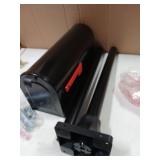 Architectural Mailboxes MB1 Post Mount Mailbox & Ground Post Kit - Black - Medium