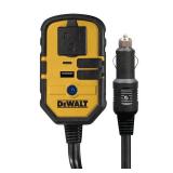 Dewalt 140-Watt Portable Car Power Inverter with Dual USB Ports