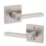 Kwikset Signature SmartKey Halifax Satin Nickel Entry Lockset