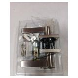 Kwikset Signature SmartKey Halifax Satin Nickel Entry Lockset