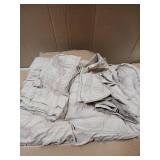 Litanika California King Size Comforter Set Khaki, 3 Pieces Lightweight Seersucker Bedding Comforters Sets, Soft Bed Set (104x96In Comforter & 2 Pillowcases)