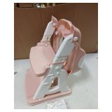 Meulife Potty Training Seat, Upgrade 2 in 1 Potty Training Toilet for Toddler, Toddler Toilet Seat for Boys Girls with Support Bar, Anti-Slip Pad and Step Stool (Pink)