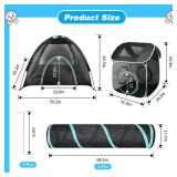 Rypet Outdoor Cat Tunnel 4-in-1 Cats Enclosure for Indoor/Outdoor Cat Tents for Outside Including 2 Tents and 2 Tunnels for Cats and Other Pets