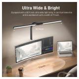 LED Desk Lamp for Home Office, Eye-Caring Desk Light with Clamp, 15W Double Head Architect Task Lamp Stepless Dimming, Flexible Gooseneck Bright Table Lamp for Study Reading Workbench Drafting