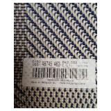Blue and White Checkered Rug 9.5ft x 7ft 10in