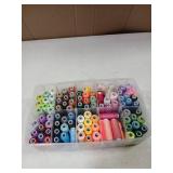 Sewing Thread 100 Colors 40S/2 250 Yards Per Spool 3 Color Sets Options (100 Colors with Storage case) (Lid Cracked)