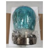 Touch Bedside Table Lamp for Bedroom, Vintage Small Touch Lamp for with Decorative Glass, Warm LED Bulb, 3 Way Dimmable Warm Light for Nightstand Living Room Desk,Ideal Gifts for Most Holiday Blue