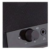 Amazon Basics USB-Powered Computer Speakers for Desktop or Laptop PC with Volume Control, Plug-N-Play, Black