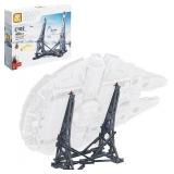 Millennium Falcon Vertical Display Bracket for Lego 75192 Starship Model, Sturdy Stand Building Kit, Best Gift and Movie Collectible for Adults(408 PCS)
