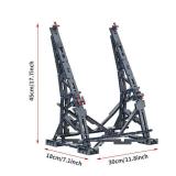 Millennium Falcon Vertical Display Bracket for Lego 75192 Starship Model, Sturdy Stand Building Kit, Best Gift and Movie Collectible for Adults(408 PCS)