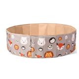 Ball Pit for Kids, Dogs, and Cats - Baby Pool and Foldable Toddler Pool - Indoor and Outdoor Play Area - Easy to Assemble and Store (Balls Not Included), Animal Pattern
