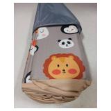 Ball Pit for Kids, Dogs, and Cats - Baby Pool and Foldable Toddler Pool - Indoor and Outdoor Play Area - Easy to Assemble and Store (Balls Not Included), Animal Pattern