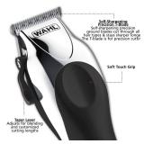 Wahl Clipper USA Deluxe Corded Chrome Pro, Complete Hair and Trimming Kit, Includes Corded Clipper, Cordless Battery Trimmer, and Styling Shears, for a Cut Every Time - Model 79524-5201M (Pre Owned)