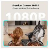 PETLIBRO Automatic Cat Feeder with Camera for Two Cats, 1080P HD Video with Night Vision, 5G WiFi Pet Feeder with 2-Way Audio for Cat & Dog, Low Food & Motion & Sound Alerts, Dual Tray, Black 5L