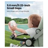 Gaiatop Mini Portable Stroller Fan, Battery Operated Small Clip on Fan, Detachable 3 Speed Rechargeable 360° Rotate Flexible Tripod Handheld Desk Cooling Fan for Car Seat Crib Treadmill Travel Pink (