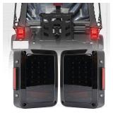 Jeep JK Smoke Lens LED Tail Lights with Turn Signal, Backup & Brake Light for Jeep Wrangler JK JKU 2007-2018