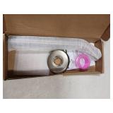 OFFO Shower Arm with Flange, 10 in Brushed Nickel Wall Mount Replacement Angle Shower Head Arm Wall-Mounted For Fixed Shower Head & Handheld Showerhead