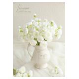 Floroom Ranunculus Artificial Flowers 18 Pcs Ivory Faux Silk Mini Ranunculus Bulk Fake Wedding Filler Flowers for DIY Bouquets, Centerpieces, Bridal Shower Decorations & Arrangements