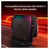 Lmcpa Dockable Case for Nintendo Switch 2 (2025)[7.9 inch] - TPU Grip Protective Cover for Switch New Gen 2025 Console & Joy-Con Controller Accessories - Black