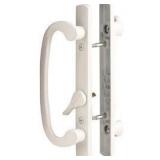 Mortise Style Sliding Patio Door Handle Set - Replace Old or Damaged Door Handles Quickly and Easily White Diecast  Non-Keyed  Fits 3-15/16 Hole Spacing (1 Set)